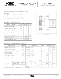 datasheet for KTC2874 by Korea Electronics Co., Ltd.