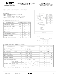 datasheet for KTC2875 by Korea Electronics Co., Ltd.