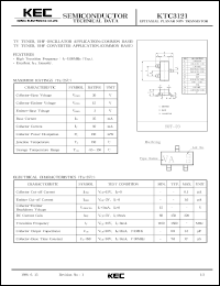 datasheet for KTC3121 by Korea Electronics Co., Ltd.