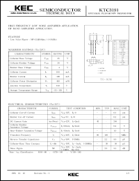 datasheet for KTC3191 by Korea Electronics Co., Ltd.