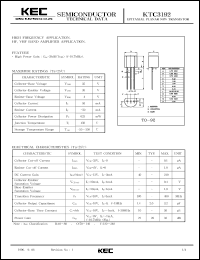 datasheet for KTC3192 by Korea Electronics Co., Ltd.