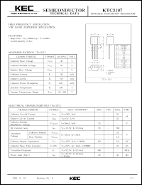 datasheet for KTC3197 by Korea Electronics Co., Ltd.