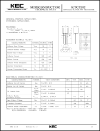 datasheet for KTC3202 by Korea Electronics Co., Ltd.