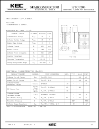 datasheet for KTC3203 by Korea Electronics Co., Ltd.