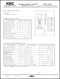 datasheet for KTC3205 by Korea Electronics Co., Ltd.