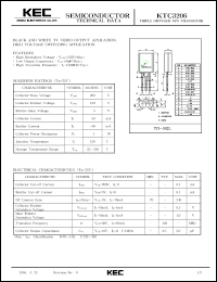 datasheet for KTC3206 by Korea Electronics Co., Ltd.