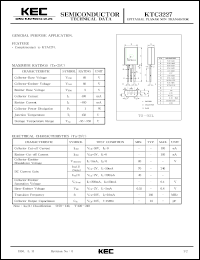 datasheet for KTC3227 by Korea Electronics Co., Ltd.