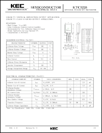 datasheet for KTC3228 by Korea Electronics Co., Ltd.