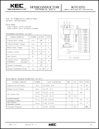datasheet for KTC3231 by Korea Electronics Co., Ltd.