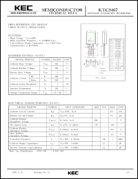 datasheet for KTC3467 by Korea Electronics Co., Ltd.