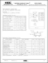 datasheet for KTC3879 by Korea Electronics Co., Ltd.