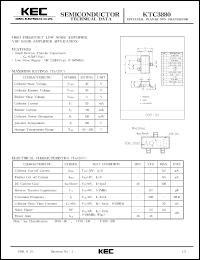 datasheet for KTC3880 by Korea Electronics Co., Ltd.