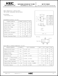 datasheet for KTC3881 by Korea Electronics Co., Ltd.