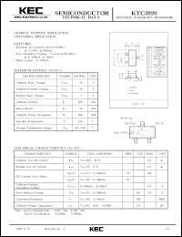 datasheet for KTC3920 by Korea Electronics Co., Ltd.