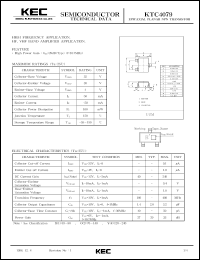 datasheet for KTC4079 by Korea Electronics Co., Ltd.