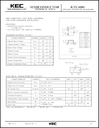 datasheet for KTC4080 by Korea Electronics Co., Ltd.