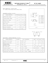 datasheet for KTC4082 by Korea Electronics Co., Ltd.