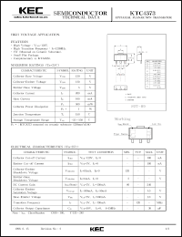 datasheet for KTC4373 by Korea Electronics Co., Ltd.