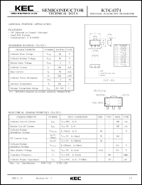 datasheet for KTC4374 by Korea Electronics Co., Ltd.