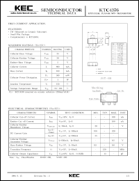 datasheet for KTC4376 by Korea Electronics Co., Ltd.