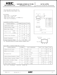 datasheet for KTC4378 by Korea Electronics Co., Ltd.