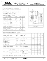 datasheet for KTC4521 by Korea Electronics Co., Ltd.