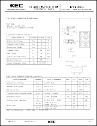 datasheet for KTC4666 by Korea Electronics Co., Ltd.