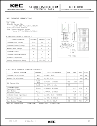 datasheet for KTD1028 by Korea Electronics Co., Ltd.