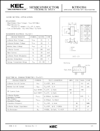 datasheet for KTD1304 by Korea Electronics Co., Ltd.