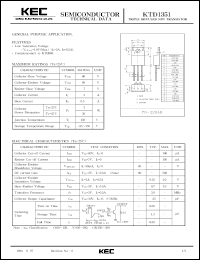 datasheet for KTD1351 by Korea Electronics Co., Ltd.