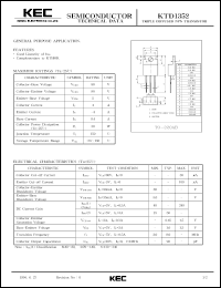 datasheet for KTD1352 by Korea Electronics Co., Ltd.