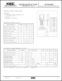 datasheet for KTD1863 by Korea Electronics Co., Ltd.