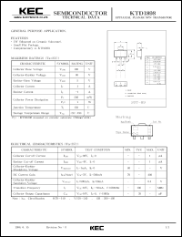 datasheet for KTD1898 by Korea Electronics Co., Ltd.