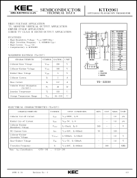 datasheet for KTD2061 by Korea Electronics Co., Ltd.