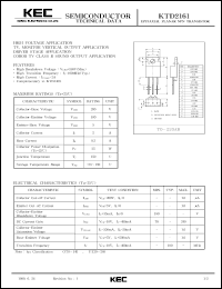 datasheet for KTD2161 by Korea Electronics Co., Ltd.