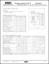 datasheet for KTD525 by Korea Electronics Co., Ltd.