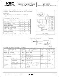 datasheet for KTD686 by Korea Electronics Co., Ltd.