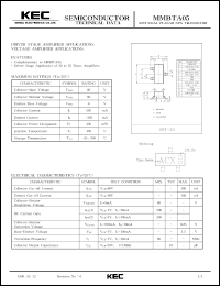 datasheet for MMBTA05 by Korea Electronics Co., Ltd.