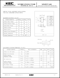 datasheet for MMBTA06 by Korea Electronics Co., Ltd.