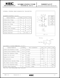 datasheet for MMBTA517 by Korea Electronics Co., Ltd.