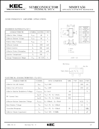 datasheet for MMBTA56 by Korea Electronics Co., Ltd.
