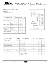 datasheet for TIP41C by Korea Electronics Co., Ltd.
