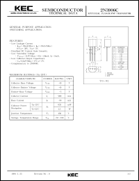 datasheet for 2N3906C by Korea Electronics Co., Ltd.