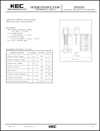 datasheet for 2N5551 by Korea Electronics Co., Ltd.
