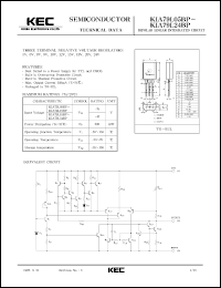 datasheet for KIA79L05BP by Korea Electronics Co., Ltd.