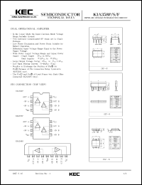datasheet for KIA358S by Korea Electronics Co., Ltd.