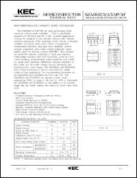 datasheet for KIA3842AF by Korea Electronics Co., Ltd.