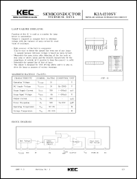 datasheet for KIA4210SV by Korea Electronics Co., Ltd.
