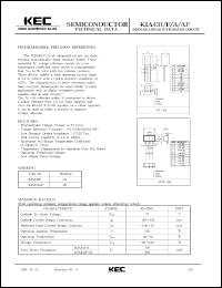 datasheet for KIA431AF by Korea Electronics Co., Ltd.