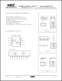 datasheet for KIA4558P by Korea Electronics Co., Ltd.